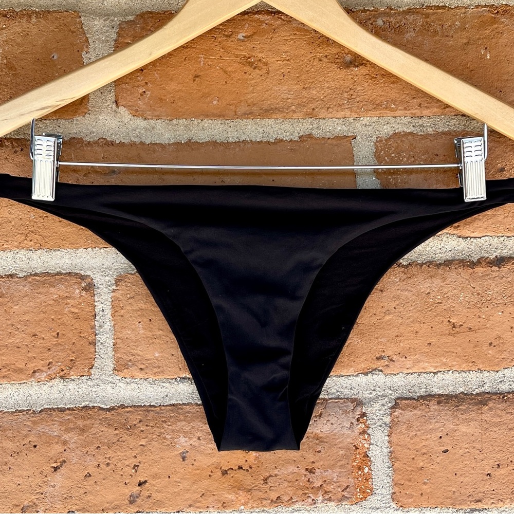 Zara Brazilian Bikini Bottom in Black size S